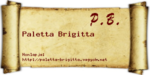 Paletta Brigitta névjegykártya