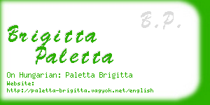 brigitta paletta business card